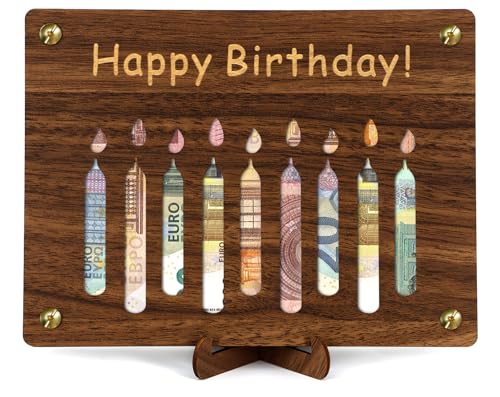 Giftota Geldgeschenke Geburtstag - Happy Birthday - Geschenke aus Holz, Geldgeschenke Verpackung mit Geburtstagskarte Giftota Geldgeschenke Geburtstag - Happy Birthday - Geschenke aus Holz, Geldgeschenke Verpackung mit Geburtstagskarte von Giftota