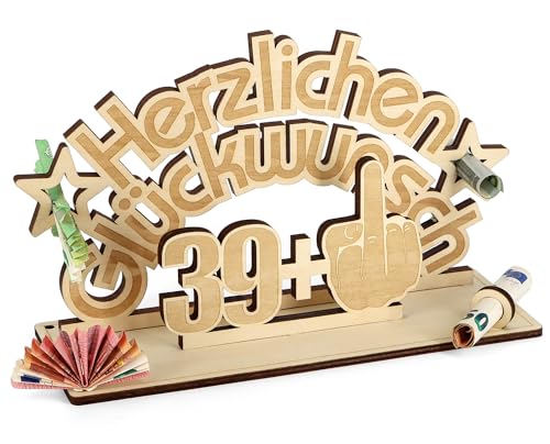 Giftota - Lustig 40 Geburtstag Geldgeschenk Holz - Geburtstagsgeschenk - 39 + 1 - Gästebuch aus Holz - 40. Geburtstag Deko - Geschenke für Frauen,Männer, Freunde Giftota - Lustig 40 Geburtstag Geldgeschenk Holz - Geburtstagsgeschenk - 39 + 1 - Gästebuch aus Holz - 40. Geburtstag Deko - Geschenke für Frauen,Männer, Freunde von Giftota