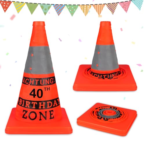 Giftota Original 40 Geburtstag Geschenk, Sicherheitskegel 40 Geburtstag Männer, BIRTHDAY ZONE Lustige Party Dekoration, Geburtstagsgeschenk 40 Mann Partyzubehö, für Frauen Männer Papa Giftota Original 40 Geburtstag Geschenk, Sicherheitskegel 40 Geburtstag Männer, BIRTHDAY ZONE Lustige Party Dekoration, Geburtstagsgeschenk 40 Mann Partyzubehö, für Frauen Männer Papa von Giftota