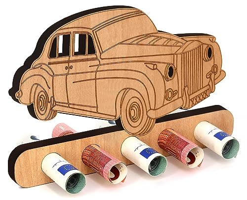 Giftota - Originelle Geburtstag Geldgeschenk Holz - Geschenk für Luxusauto - Rolls Royce Geldgeschenk - Geschenke aus Holz - Geschenke Geldgeschenk für Frauen & Männer von Giftota