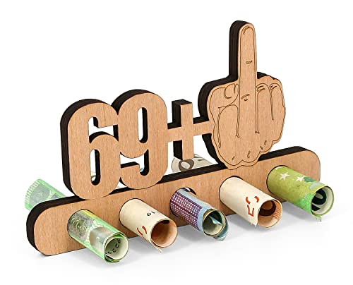 Giftota - Originelle Lustig 70. Geburtstag Geldgeschenk Holz - 69 + 1 - Geschenk zum 70.Geburtstag - Geburtstag Jubiläum - Geschenke aus Holz - Geschenke für Freunde, Familie Giftota - Originelle Lustig 70. Geburtstag Geldgeschenk Holz - 69 + 1 - Geschenk zum 70.Geburtstag - Geburtstag Jubiläum - Geschenke aus Holz - Geschenke für Freunde, Familie von Giftota