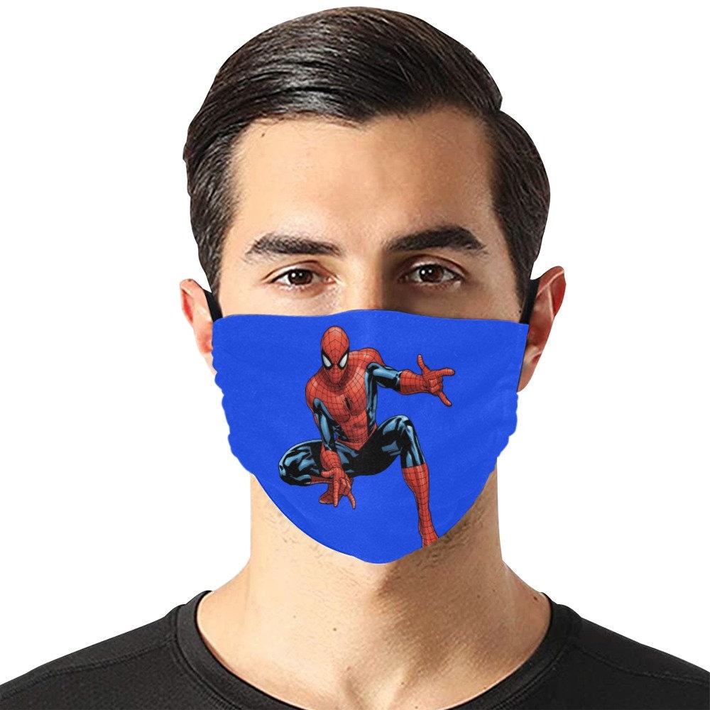 Spiderman Gesicht Maske Super Hero Baumwolle Abdeckung Reisen Geburtstagsgeschenke Vatertag von GiftstudioDesigns