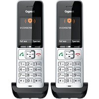 2 Gigaset COMFORT 500HX duo Zusatz-Mobilteile schwarz-silber von Gigaset