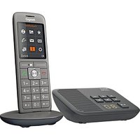Gigaset CL660A Schnurloses Telefon mit Anrufbeantworter anthrazit schwarz von Gigaset