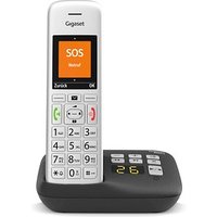 Gigaset E390A Schnurloses Telefon mit Anrufbeantworter silber-schwarz von Gigaset