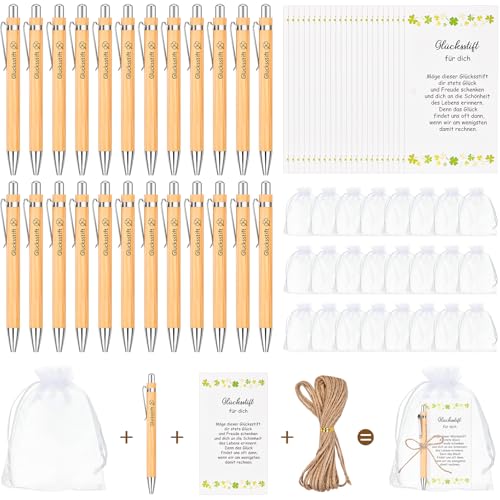 Gigmeta 24 Stück Glücksstift Kugelschreiber Geschenke Set, Dankeschön Geschenke, Abschiedsgeschenk Kollegen, Kleine Geschenke für Kollegen, Arbeitskollegin Geschenk, Danke Erzieherin Geschenk Gigmeta 24 Stück Glücksstift Kugelschreiber Geschenke Set, Dankeschön Geschenke, Abschiedsgeschenk Kollegen, Kleine Geschenke für Kollegen, Arbeitskollegin Geschenk, Danke Erzieherin Geschenk von Gigmeta