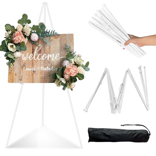 Staffelei Stand,Verstellbares Stativ Tisch Kunst Leinwand Malerei Display Art Poster Metall Stand Höhenverstellbares Staffelei Set Kappbar Stativ Staffelei Hochzeit,für Hochzeit,Malerei,Show (Weiß) Staffelei Stand,Verstellbares Stativ Tisch Kunst Leinwand Malerei Display Art Poster Metall Stand Höhenverstellbares Staffelei Set Kappbar Stativ Staffelei Hochzeit,für Hochzeit,Malerei,Show (Weiß) von Gigtoop