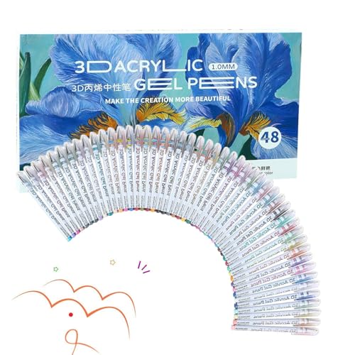 Gihioue Acryl Gel Stifte | Mehrfarbiges Acryl Marker Kunst Set | Bastel Zeichen Malstifte für Stein Holz Stoff Papier Kreativprojekte Gihioue Acryl Gel Stifte | Mehrfarbiges Acryl Marker Kunst Set | Bastel Zeichen Malstifte für Stein Holz Stoff Papier Kreativprojekte von Gihioue