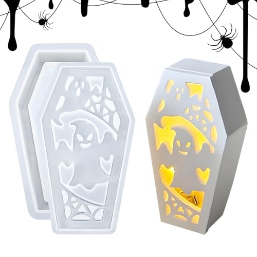 Gihioue Gießform - Gruselige Lampenschirmform Für Resin Gießen - Gussform Handarbeit Halloween Lampenschirm Wohnzimmer Esstisch Eingang Bad Schlafzimmer von Gihioue