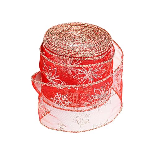 Gihioue Weihnachts Geschenkband - Weihnachts Geschenkband Rolle Für Geschenkverpackung | Bastelband Für Schmuck Haaraccessoires Ohrblumen Deko Gihioue Weihnachts Geschenkband - Weihnachts Geschenkband Rolle Für Geschenkverpackung | Bastelband Für Schmuck Haaraccessoires Ohrblumen Deko von Gihioue