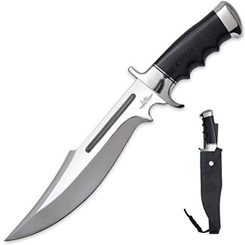 Gil Hibben Expendables 2 Legionärsmesser, Camping Messer, Survival Messer feststehende Klinge, Edelstahl Knife mit Scheide,Outdoor Messer, Bushcraft Messer & Jagdmesser von Gil Hibben