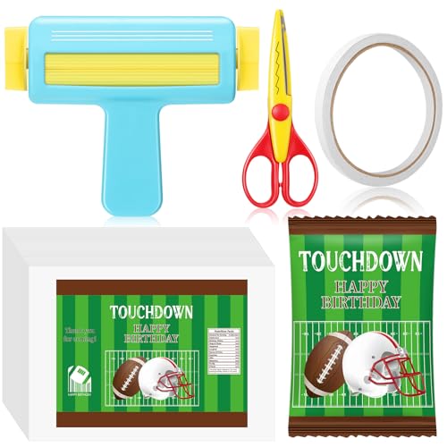 Gilprop Papier-Crimper, Zackenschere, 30 Blatt, Fußball, glänzendes, dünnes Tintenstrahlpapier, doppelseitiges Klebeband für Bastelarbeiten, Fußball, Geburtstag, Partyzubehör für Chiptüten Gilprop Papier-Crimper, Zackenschere, 30 Blatt, Fußball, glänzendes, dünnes Tintenstrahlpapier, doppelseitiges Klebeband für Bastelarbeiten, Fußball, Geburtstag, Partyzubehör für Chiptüten von Gilprop