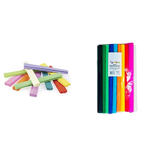 Gimboo - Pastel Krepppapier 10 Rollen 25x200 cm Sortiert/ 1 Pack - 10 Rollen/Farbig sortiert & Krepppapier 10 Rollen 25x200 cm Sortiert 1 Pack - 10 Rollen/5 x 200 cm Gimboo - Pastel Krepppapier 10 Rollen 25x200 cm Sortiert/ 1 Pack - 10 Rollen/Farbig sortiert & Krepppapier 10 Rollen 25x200 cm Sortiert 1 Pack - 10 Rollen/5 x 200 cm von Gimboo