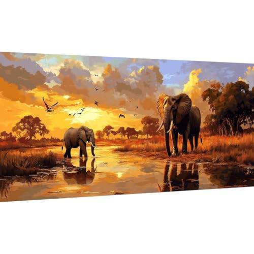Ginfonr DIY Large Diamond Art Kits for Adults, Elefant Diamond Painting Zubehör, Diamond Art Tier Full Drill, Diamond Painting Erwachsene Crystal Rhinestone Decoration Für Wall Décor 30x80 cm Ginfonr DIY Large Diamond Art Kits for Adults, Elefant Diamond Painting Zubehör, Diamond Art Tier Full Drill, Diamond Painting Erwachsene Crystal Rhinestone Decoration Für Wall Décor 30x80 cm von Ginfonr