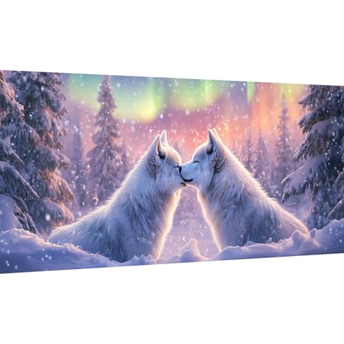 Ginfonr DIY Large Diamond Art Kits for Adults, Wölfe Diamond Painting Zubehör, Diamond Art Tier Full Drill, Diamond Painting Erwachsene Crystal Rhinestone Decoration Für Wall Décor 30x80 cm Ginfonr DIY Large Diamond Art Kits for Adults, Wölfe Diamond Painting Zubehör, Diamond Art Tier Full Drill, Diamond Painting Erwachsene Crystal Rhinestone Decoration Für Wall Décor 30x80 cm von Ginfonr