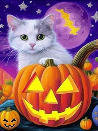 Ginfonr Halloween DIY Diamond Painting Zubehör Kürbis Mond Set Full, 5D Diamant Painting Katz Maus Bilder Kit Crystal Rhinestone Embroidery Decoration Für Home Wall Décor 30x40cm Ginfonr Halloween DIY Diamond Painting Zubehör Kürbis Mond Set Full, 5D Diamant Painting Katz Maus Bilder Kit Crystal Rhinestone Embroidery Decoration Für Home Wall Décor 30x40cm von Ginfonr