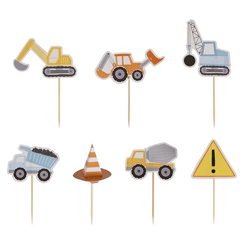 Cupcake-Topper, 12 Stück, 3D-Karten-Dekorationen für Kindergeburtstage, Feen, Blumen und Pilze, mit Holz-Plektren, perfekt für Cupcakes und Party-Leckereien von Ginger Ray