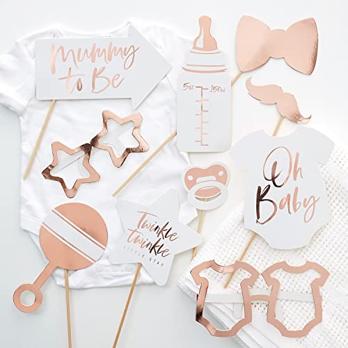 Ginger Ray 10 Pack Rose Gold Foiled Baby Twinkle, Einzelbett, One size von Ginger Ray