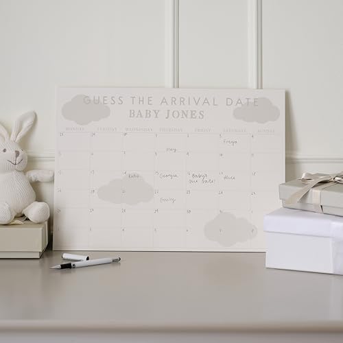 Ginger Ray Babyparty-Spiel – Ratet das Ankunftsdatum Zeichen, neutrales A3-Babyparty-Spiel mit Aufklebern und Klebepads für lustige Babyparty-Aktivitäten Ginger Ray Babyparty-Spiel – Ratet das Ankunftsdatum Zeichen, neutrales A3-Babyparty-Spiel mit Aufklebern und Klebepads für lustige Babyparty-Aktivitäten von Ginger Ray