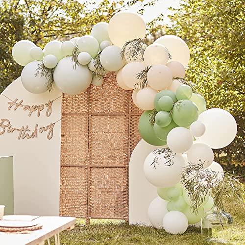 Ginger Ray Ballon-Bogen-Girlande, Party-Hintergrund-Set, Salbeigrün, 75 Latex-Luftballons von Ginger Ray