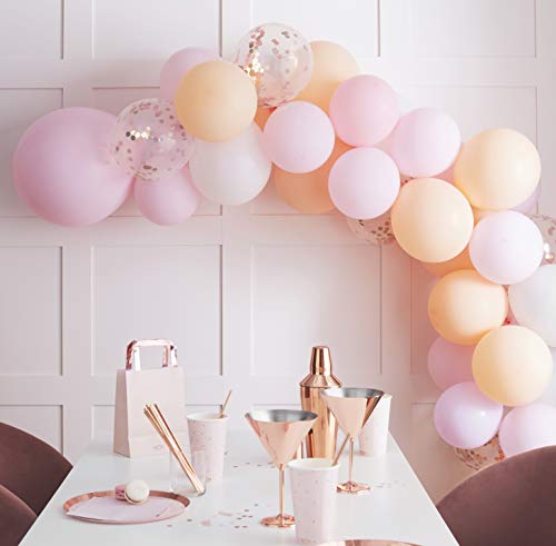 Ginger Ray Ballonbogen für Junggesellinnenabschied, Roségold, kein Helium, 60 Stück, Pink von Ginger Ray