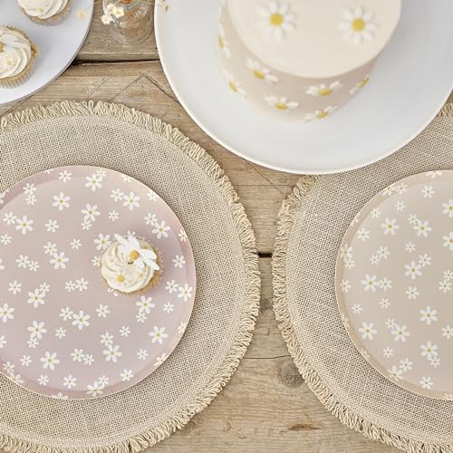 Ginger Ray Bedruckte Pappteller mit Gänseblümchen, Partygeschirr, 8 Stück, Pastellfarben Ginger Ray Bedruckte Pappteller mit Gänseblümchen, Partygeschirr, 8 Stück, Pastellfarben von Ginger Ray