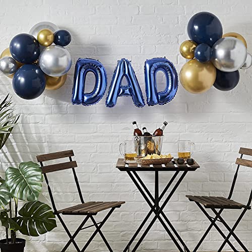 Ginger Ray Best Dad Ever Fathers Day Foil Balloon Mit Latexballons Wimpelkette, 27 Luftballons von Ginger Ray