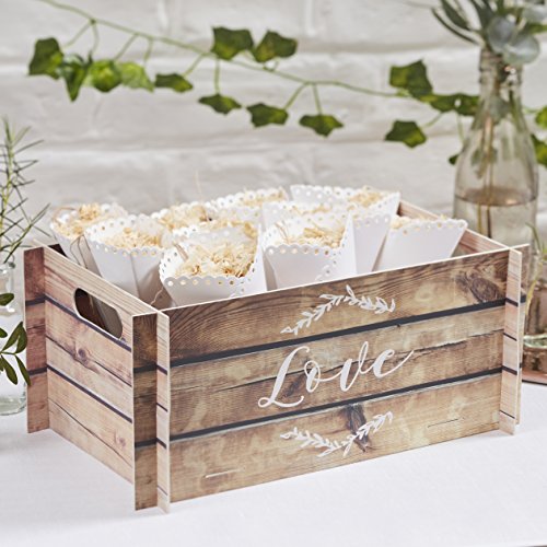 Ginger Ray Kartenbox in Holzoptik, ideal für Hochzeiten und Partys, Braun Ginger Ray Kartenbox in Holzoptik, ideal für Hochzeiten und Partys, Braun von Ginger Ray