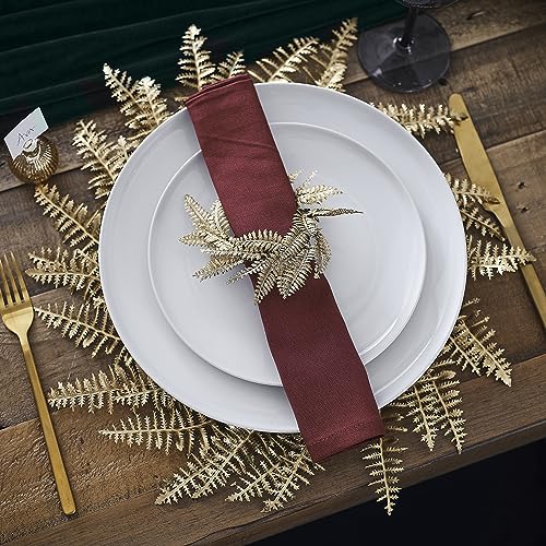 Ginger Ray Gold Fern Wreath Christmas Tischsets, Tischdekoration, 4 Stück von Ginger Ray