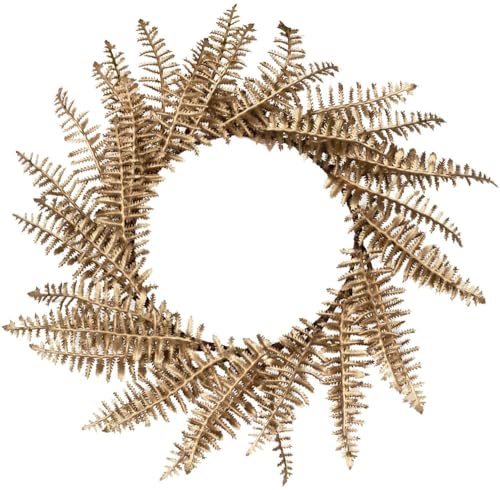 Ginger Ray Gold Fern Wreath Christmas Tischsets, Tischdekoration, 4 Stück von Ginger Ray