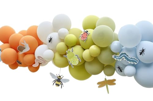 Ginger Ray Gruseliger Krabbelkäfer-Ballonbogen mit 55 Latexballons und 10 Kartenausschnitten als Dekoration für Kindergeburtstage Ginger Ray Gruseliger Krabbelkäfer-Ballonbogen mit 55 Latexballons und 10 Kartenausschnitten als Dekoration für Kindergeburtstage von Ginger Ray