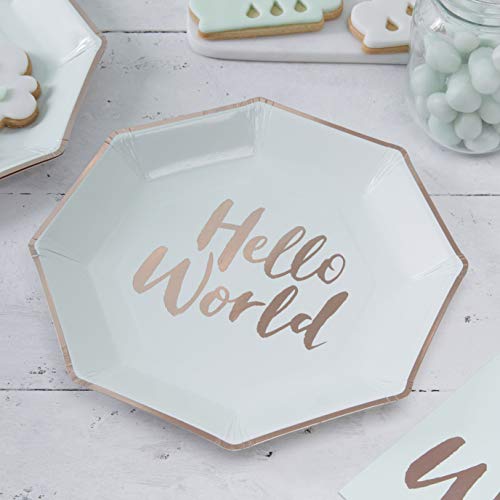 Ginger Ray Hello World Mint and Rose Gold 8 Stück, grün, 23 centimeters Ginger Ray Hello World Mint and Rose Gold 8 Stück, grün, 23 centimeters von Ginger Ray