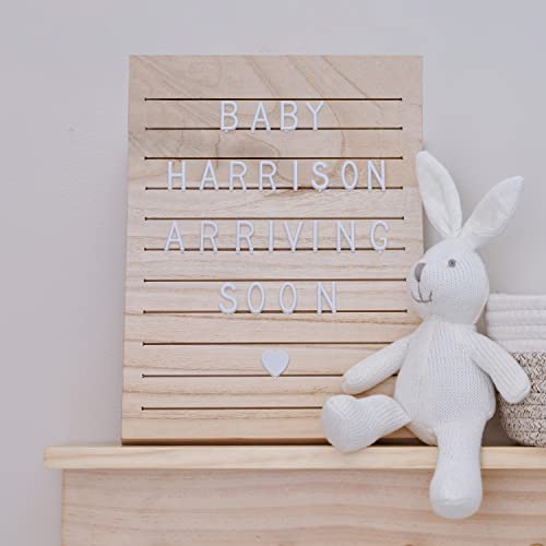 Ginger Ray Holz-Buchstaben-Schautafel mit 170 Buchstaben, Zahlen und Symbolen, Baby-Dekoration Ginger Ray Holz-Buchstaben-Schautafel mit 170 Buchstaben, Zahlen und Symbolen, Baby-Dekoration von Ginger Ray