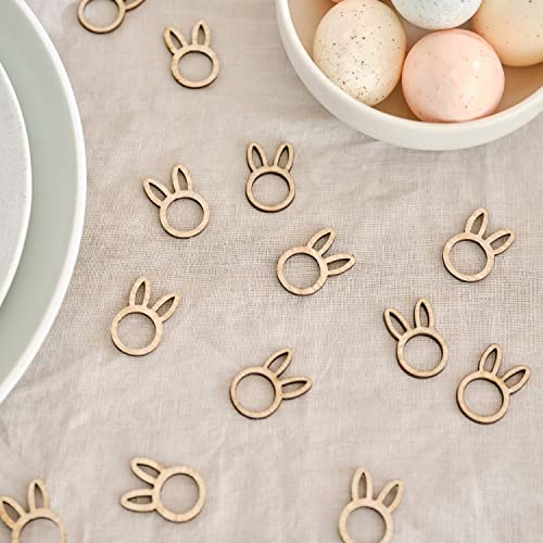 Ginger Ray Holzhase Ostern Tischdekoration Konfetti Streustreuer, Gelb von Ginger Ray