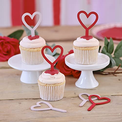 Ginger Ray Holzherz Cupcake Topper Dekorationen 6 Stück von Ginger Ray