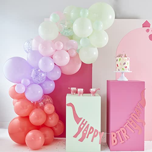 Ginger Ray Kinder Rosa Mädchen Dinosaurier Party Ballon Bogen Dekoration Kit von Ginger Ray