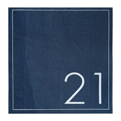 Ginger Ray MA-430 Serviette-21-Blau von Ginger Ray