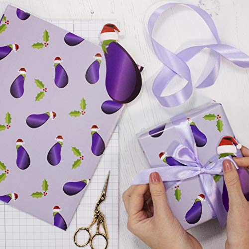 Ginger Ray NC-118 Aubergine Wickelset mit Band, Geschenkpapier und Etikett, Neuheit Ginger Ray NC-118 Aubergine Wickelset mit Band, Geschenkpapier und Etikett, Neuheit von Ginger Ray