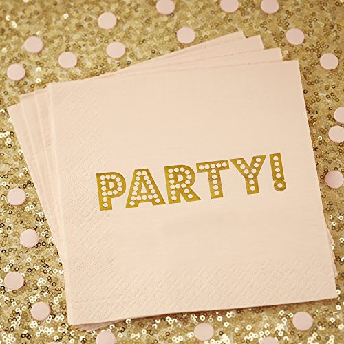 Ginger Ray PP-600 Pastell Perfection Papierservietten, Pink Pastell, Gold Ginger Ray PP-600 Pastell Perfection Papierservietten, Pink Pastell, Gold von Ginger Ray