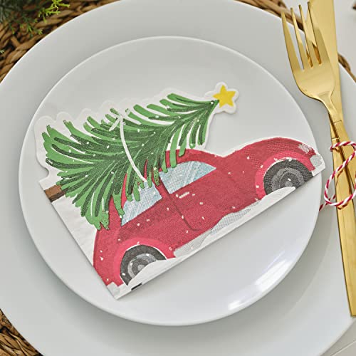 Ginger Ray Papierservietten, Auto- und Weihnachtsbaum, Rot, 16 Stück Ginger Ray Papierservietten, Auto- und Weihnachtsbaum, Rot, 16 Stück von Ginger Ray