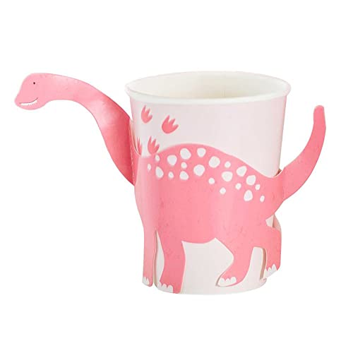 Ginger Ray Party Like a Dinosaurier-Pappbecher, 8 Stück, Pink Ginger Ray Party Like a Dinosaurier-Pappbecher, 8 Stück, Pink von Ginger Ray