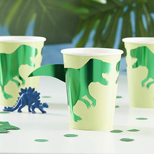 Ginger Ray Partybecher mit Schwanz, Dinosaurier, Grün, 8 Stück Ginger Ray Partybecher mit Schwanz, Dinosaurier, Grün, 8 Stück von Ginger Ray