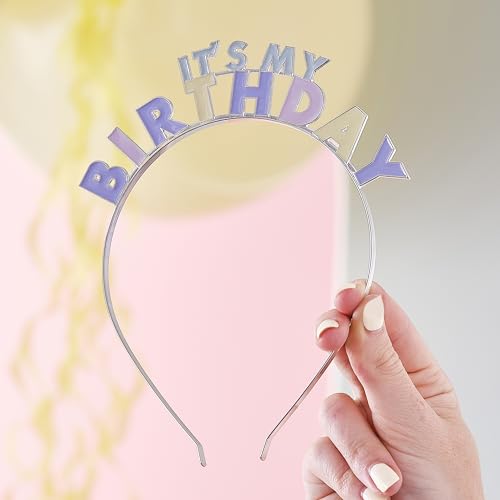 Ginger Ray Pastel 'It's My Birthday' Metal Headband Party Wearable Accessory von Ginger Ray