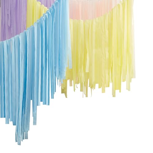 Ginger Ray Pastel Rainbow Paper Streamer Ceiling Party-Dekorationsset von Ginger Ray