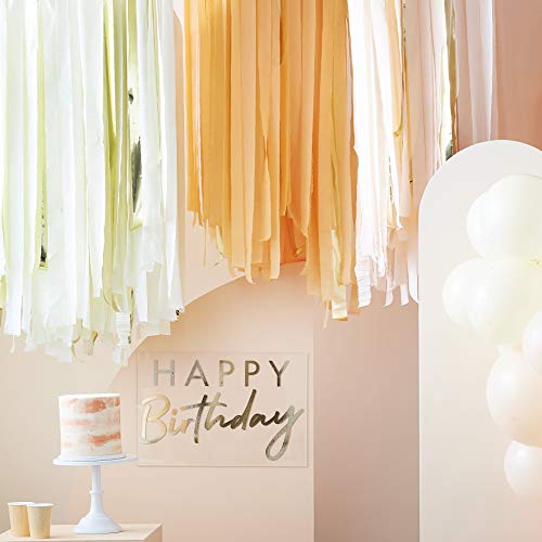 Ginger Ray Peach and Gold Foil Paper Streamer Luftschlangen aus Pfirsich- und Goldfolie, Party-Fotohintergrund, Deckendekoration, 320 m Ginger Ray Peach and Gold Foil Paper Streamer Luftschlangen aus Pfirsich- und Goldfolie, Party-Fotohintergrund, Deckendekoration, 320 m von Ginger Ray