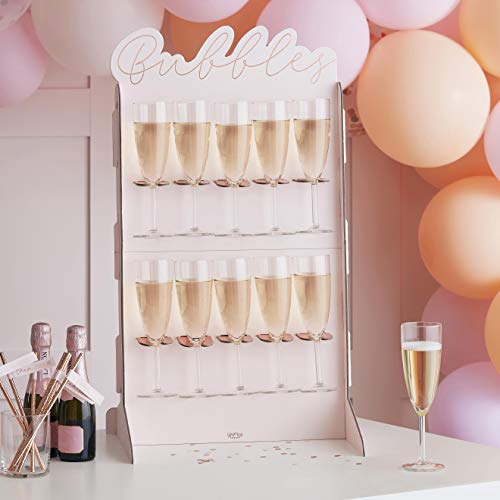 Ginger Ray Proseccowand für Junggesellinnenabschiede, Rotgoldfolie und Rouge, Ausgeschnitten, für Hochzeiten Ginger Ray Proseccowand für Junggesellinnenabschiede, Rotgoldfolie und Rouge, Ausgeschnitten, für Hochzeiten von Ginger Ray