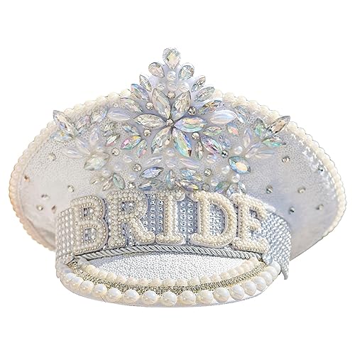 Ginger Ray Rhinestone & Pearl Embellished Bride Hen Party Hat von Ginger Ray