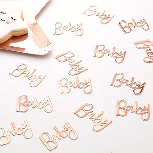 Ginger Ray Rose Gold Baby Shower Party Table Tischstreu-Konfetti, Twinkle Twinkle Twinkle, Taglia Unica Ginger Ray Rose Gold Baby Shower Party Table Tischstreu-Konfetti, Twinkle Twinkle Twinkle, Taglia Unica von Ginger Ray