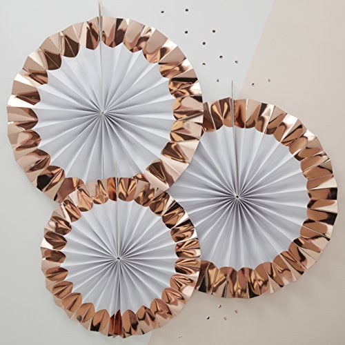 Ginger Ray Rose Gold Hanging Hen Party Pinwheel 3 Stück von Ginger Ray