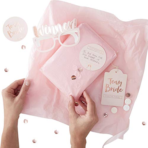 Ginger Ray Rose Gold Parcel Hen Spiel-Pass the Parcle Kit von Ginger Ray